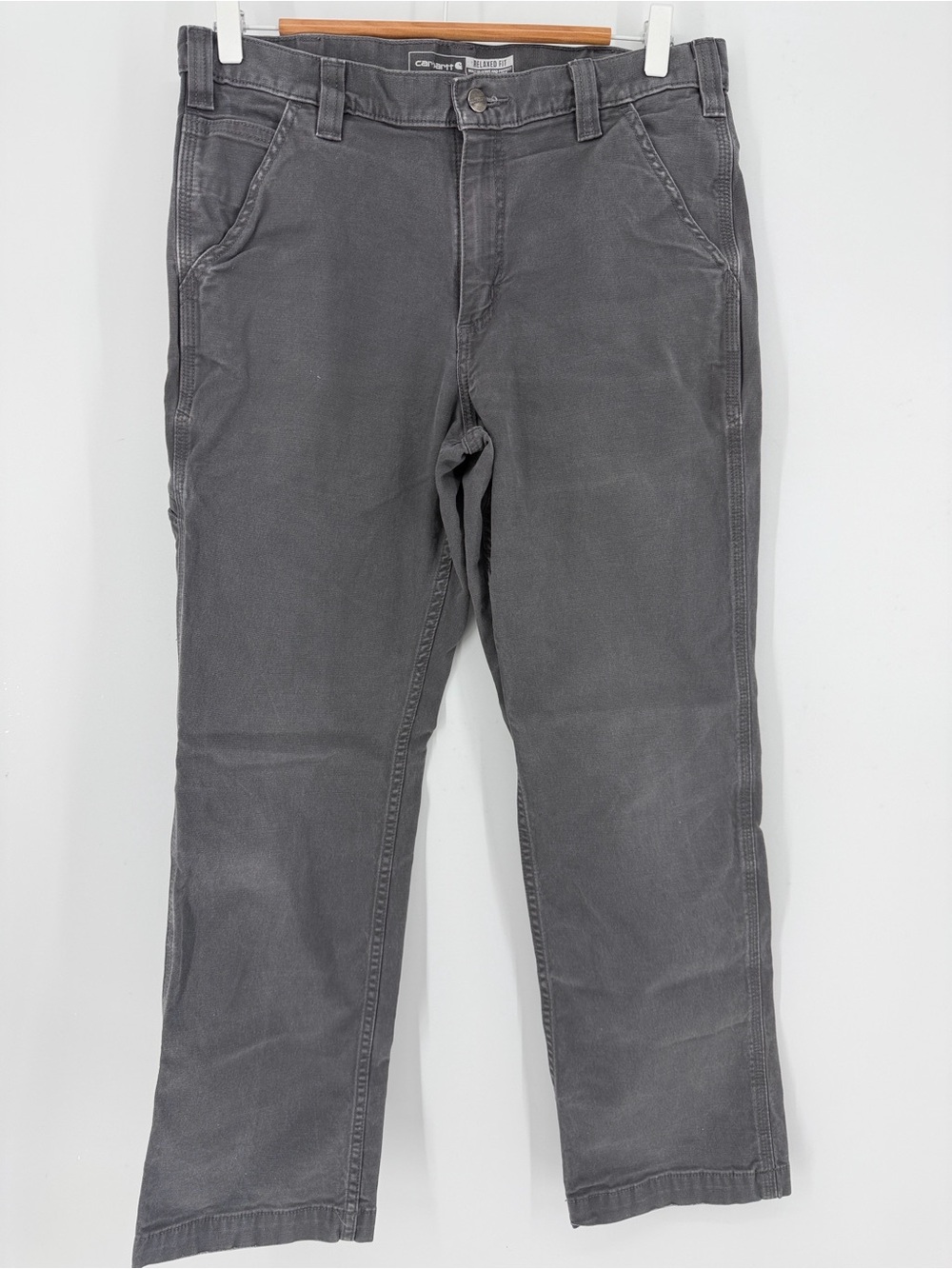 Carhartt Relaxed Fit Men’s 33x30 Gray Utility Work Carpenter Pants